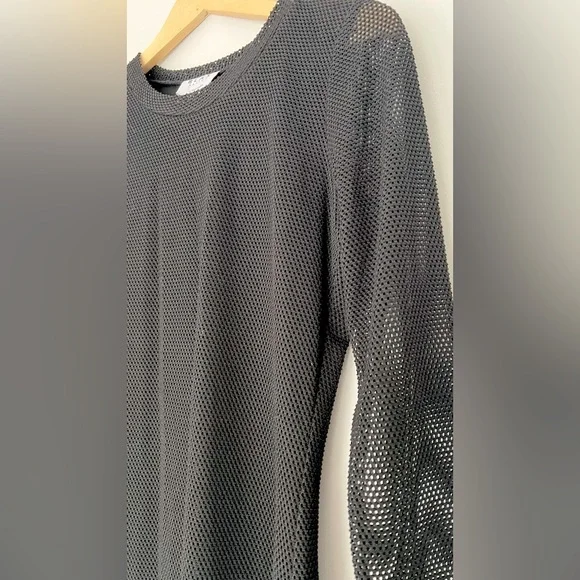 Elegant Black Mesh Dress (Summer Sale) - Picture 3 of 4